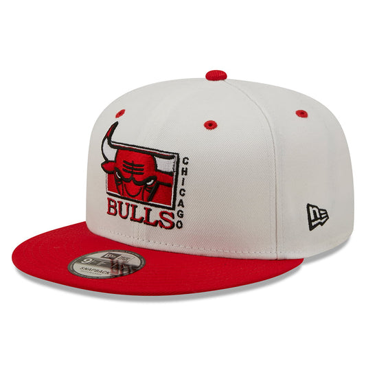 Casquette 9FIFTY MLB White Crown Chicago Bulls blanc-rouge NEW ERA