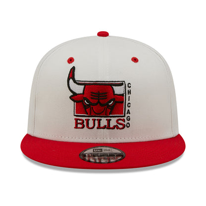 Casquette 9FIFTY MLB White Crown Chicago Bulls blanc-rouge NEW ERA
