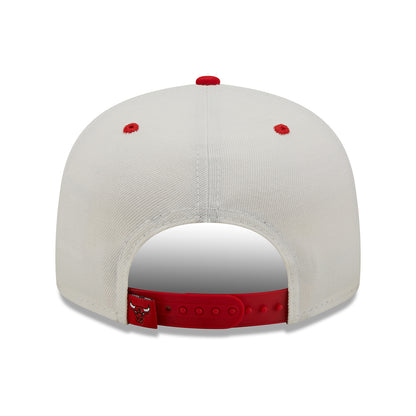 Casquette 9FIFTY MLB White Crown Chicago Bulls blanc-rouge NEW ERA