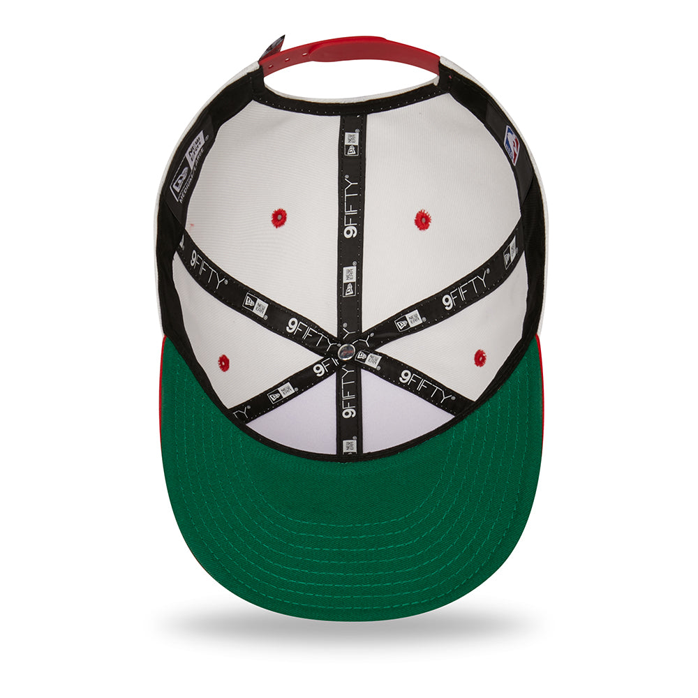 Casquette 9FIFTY MLB White Crown Chicago Bulls blanc-rouge NEW ERA