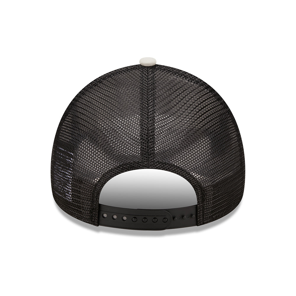 Casquette Trucker 9FORTY License Plate A-Frame Brooklyn beige-noir NEW ERA