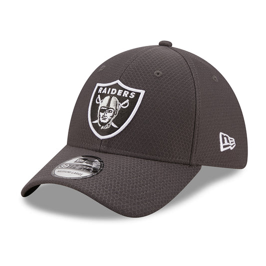 Casquette 39THIRTY NFL Hex Tech Las Vegas Raiders gris NEW ERA