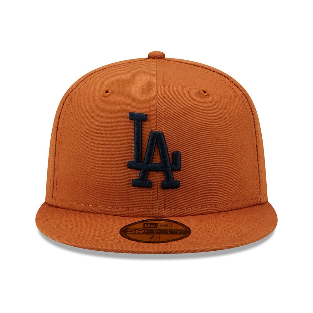 Casquette 59FIFTY MLB League Essential L.A. Dodgers toffee-bleu marine NEW ERA