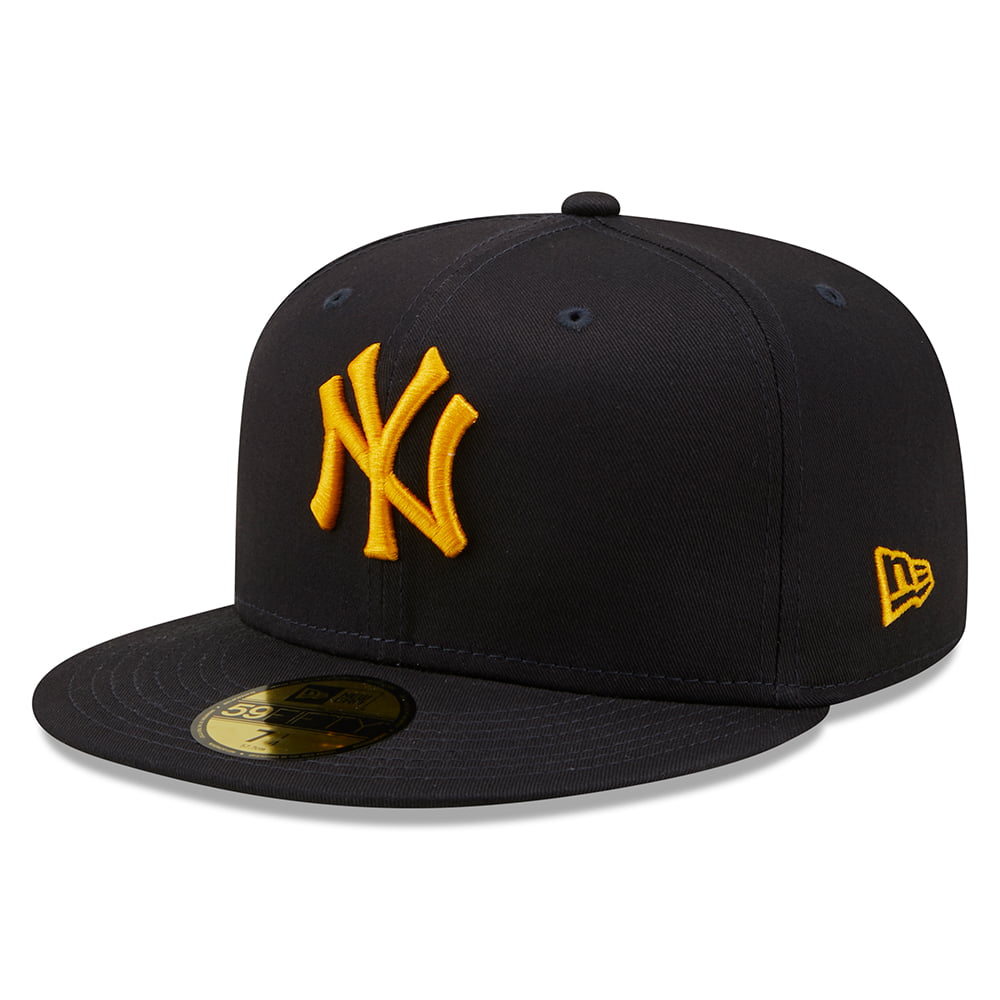 Casquette 59FIFTY MLB League Essential New York Yankees bleu marine-or NEW ERA