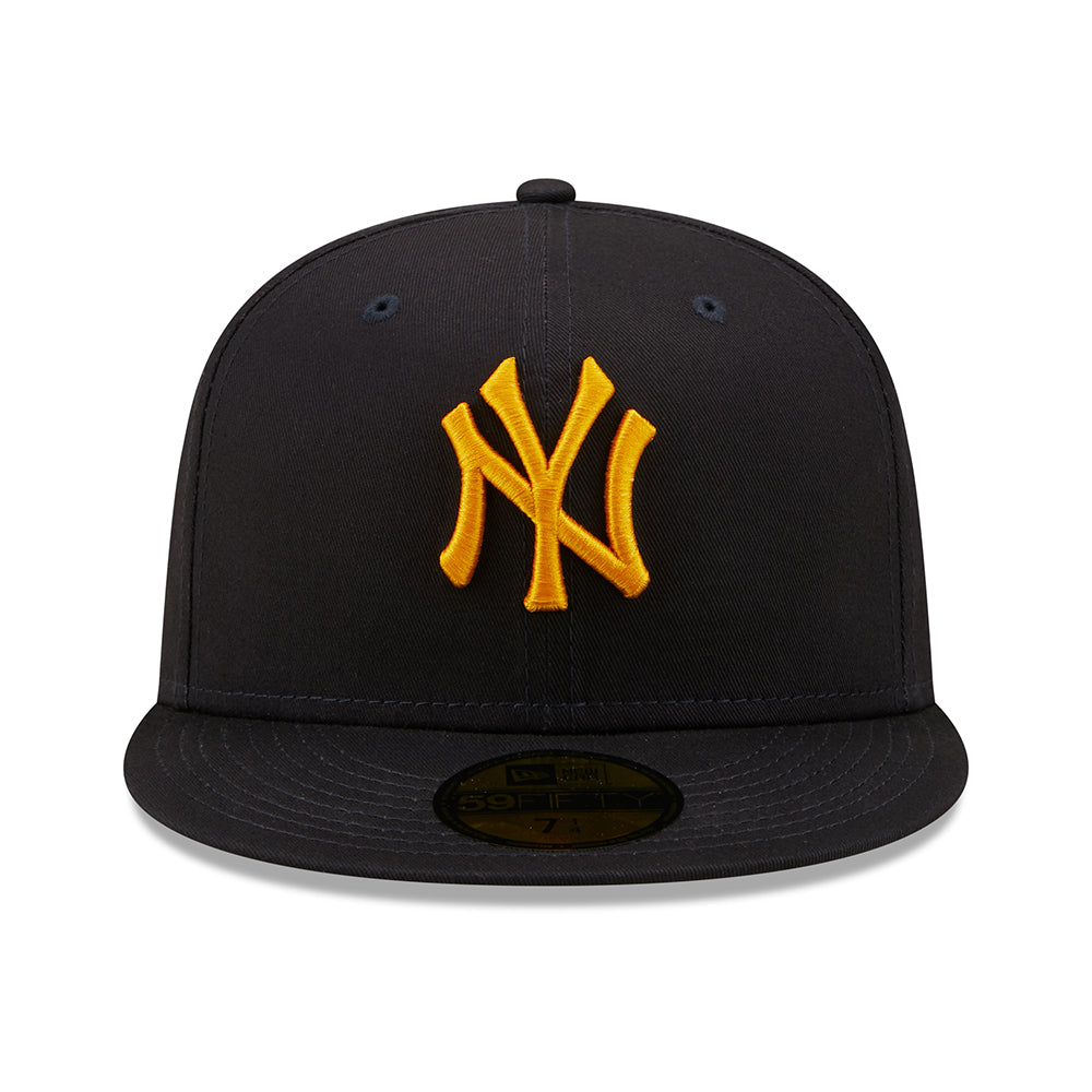 Casquette 59FIFTY MLB League Essential New York Yankees bleu marine-or NEW ERA