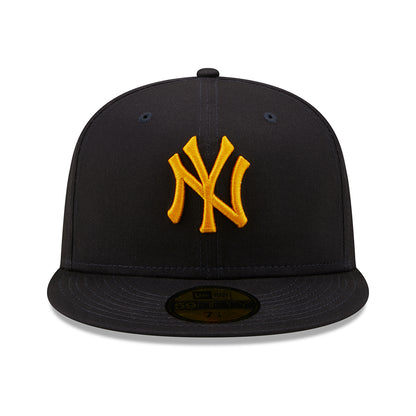 Casquette 59FIFTY MLB League Essential New York Yankees bleu marine-or NEW ERA