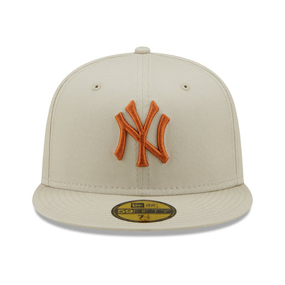 Casquette 59FIFTY MLB League Essential New York Yankees pierre-toffee NEW ERA