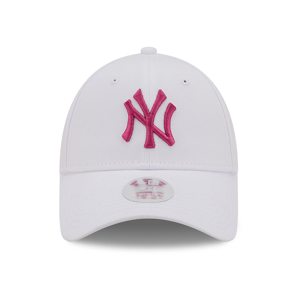 Casquette Femme 9FORTY MLB League Essential New York Yankees blanc-rose NEW ERA