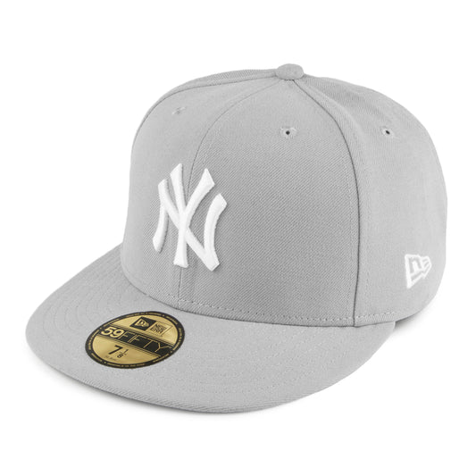 Casquette 59FIFTY MLB League Basic New York Yankees gris NEW ERA