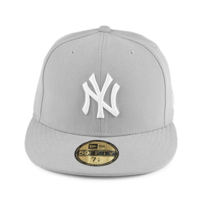 Casquette 59FIFTY MLB League Basic New York Yankees gris NEW ERA