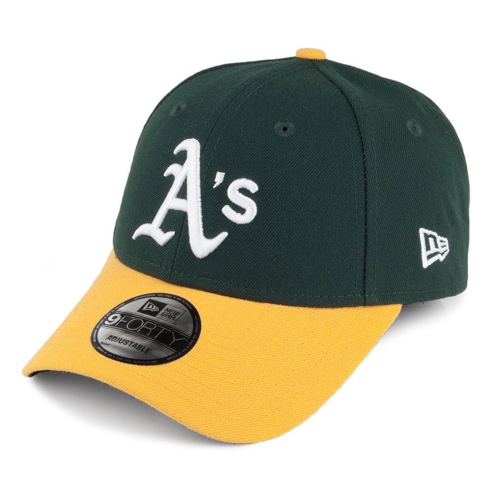 Casquette 9FORTY MLB The League Oakland Athletics vert-jaune NEW ERA