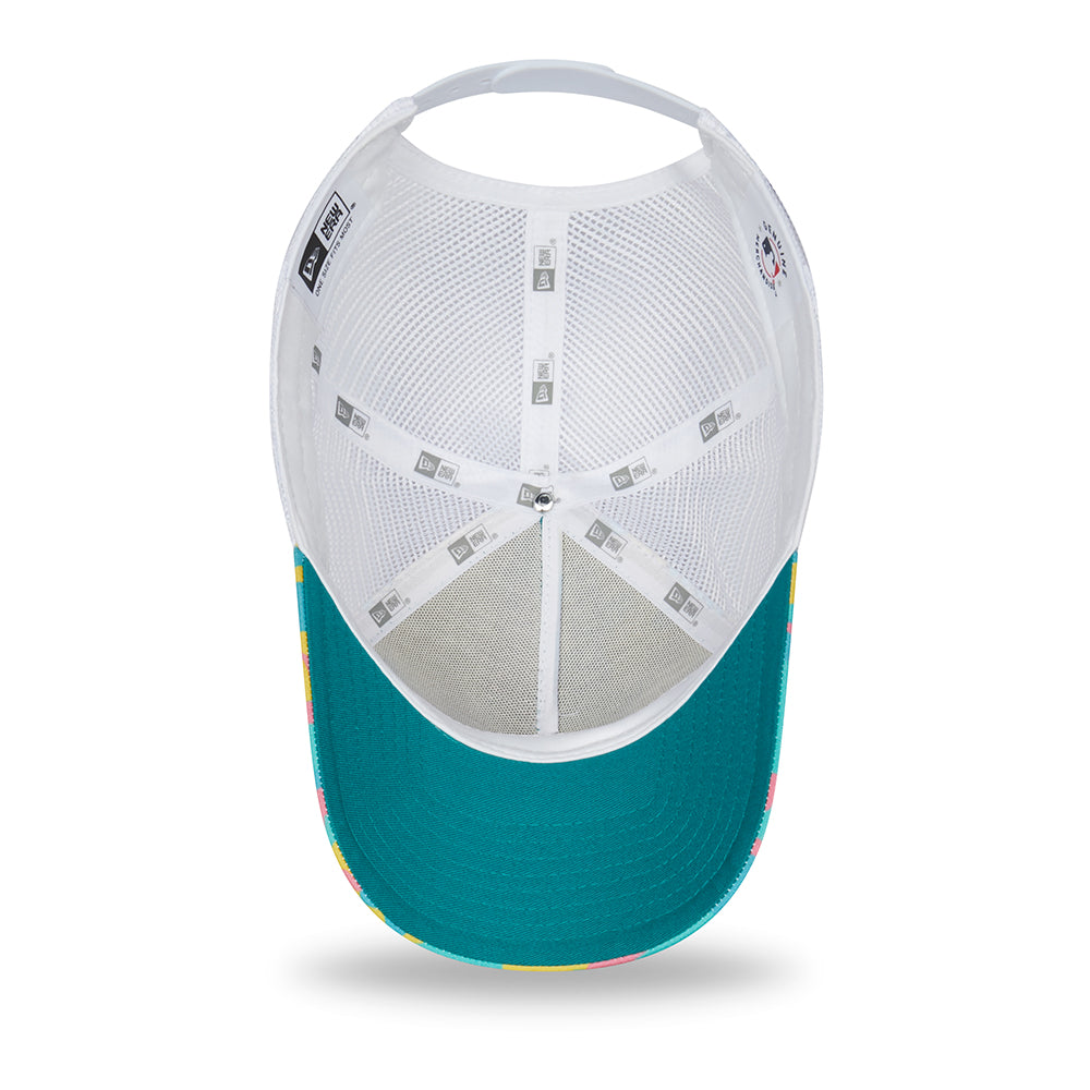 Casquette Trucker MLB Camo Pack A-Frame New York Yankees turquoise-blanc NEW ERA