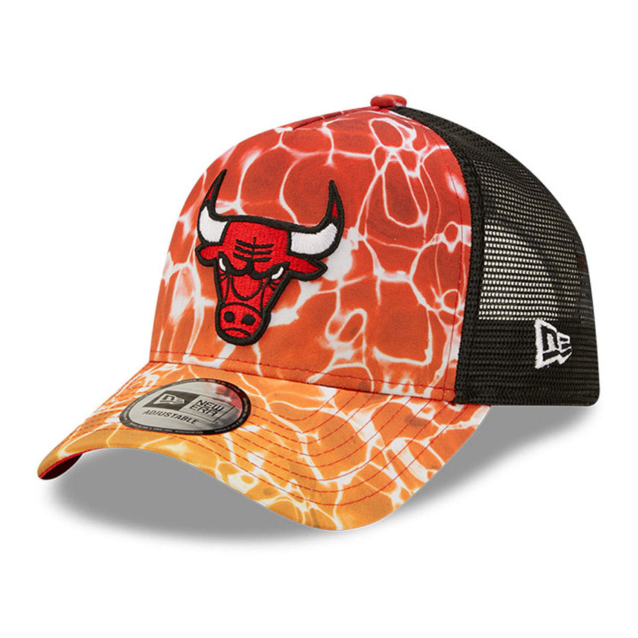 Casquette Trucker 9FORTY NBA Summer City A-Frame Chicago Bulls rouge-noir NEW ERA