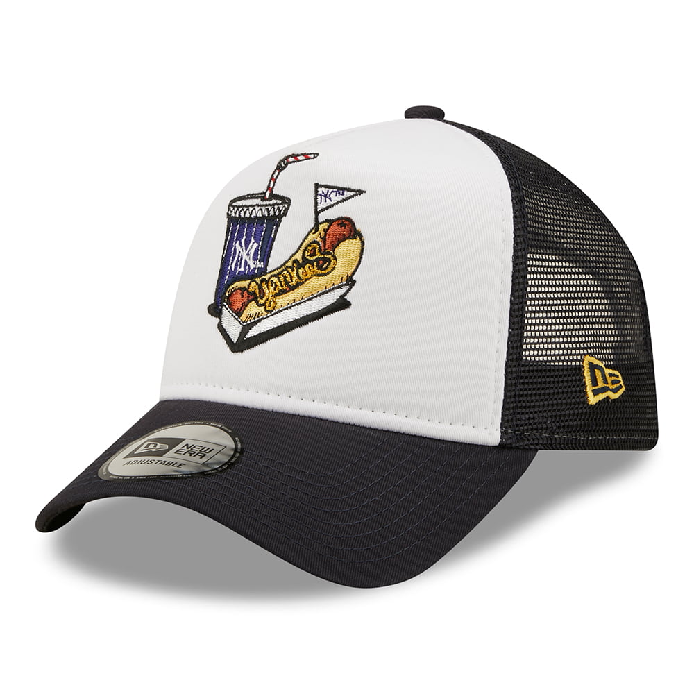 Casquette Trucker MLB Stadium Food A-Frame New York Yankees bleu marine-blanc NEW ERA