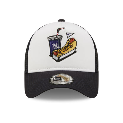 Casquette Trucker MLB Stadium Food A-Frame New York Yankees bleu marine-blanc NEW ERA