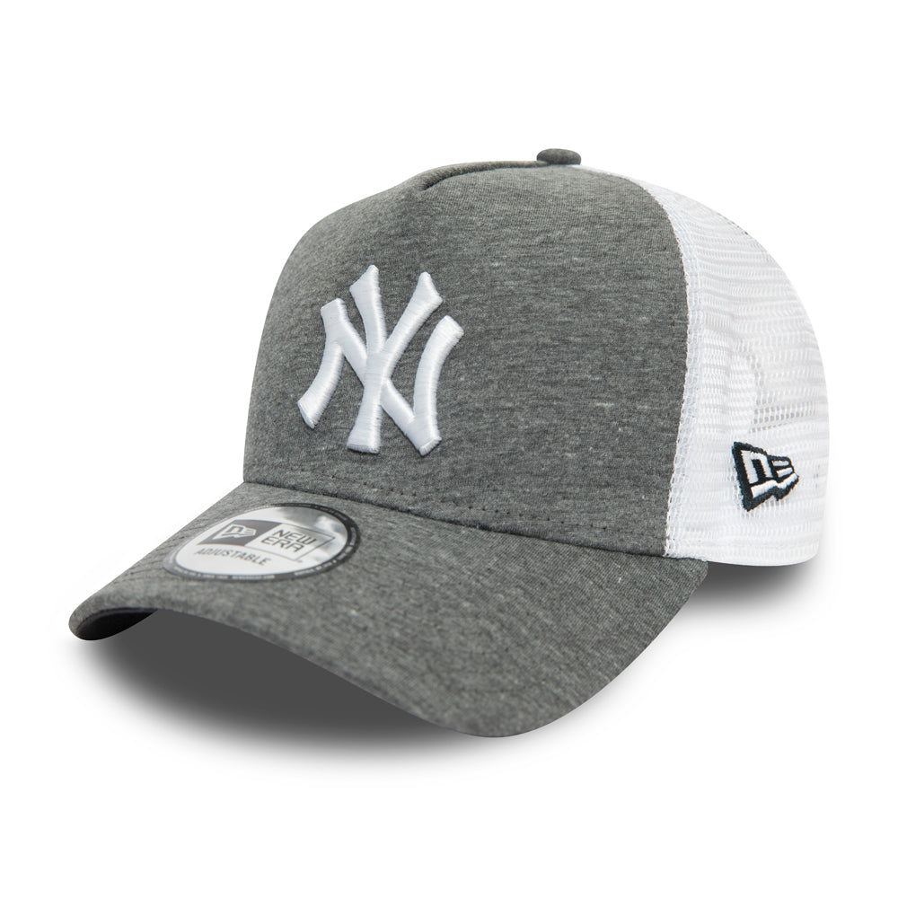 Casquette Trucker 9FORTY Jersey Essential A-Frame New York Yankees gris-blanc NEW ERA