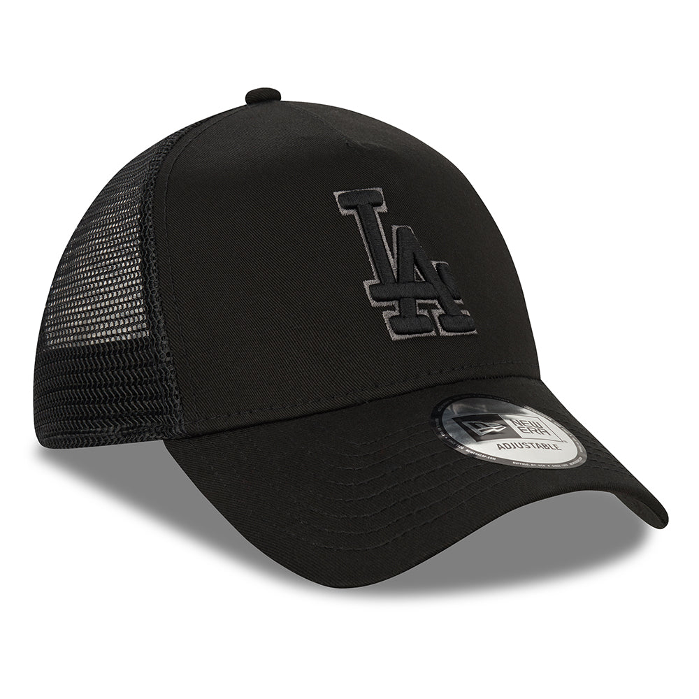 Casquette Trucker 9FORTY MLB Black On Black A-Frame L.A. Dodgers noir NEW ERA