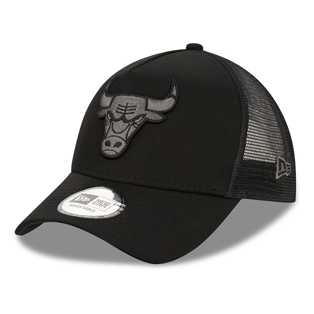 Casquette Trucker 9FORTY NBA Black on Black A-Frame Chicago Bulls noir NEW ERA