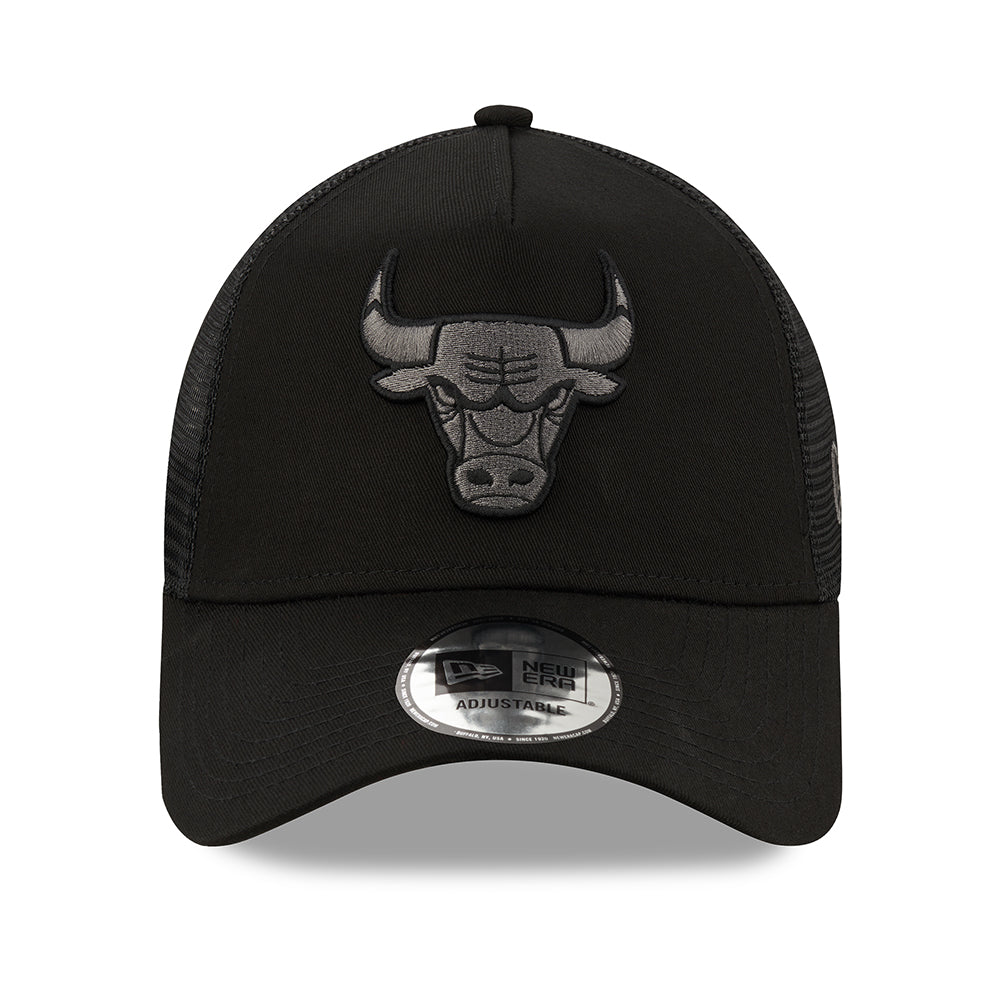 Casquette Trucker 9FORTY NBA Black on Black A-Frame Chicago Bulls noir NEW ERA