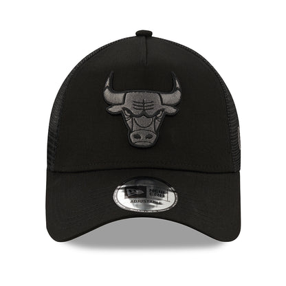 Casquette Trucker 9FORTY NBA Black on Black A-Frame Chicago Bulls noir NEW ERA