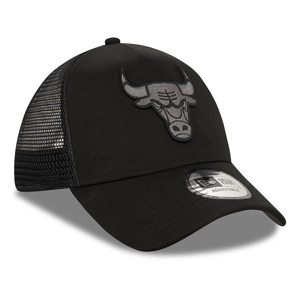 Casquette Trucker 9FORTY NBA Black on Black A-Frame Chicago Bulls noir NEW ERA