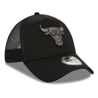 Casquette Trucker 9FORTY NBA Black on Black A-Frame Chicago Bulls noir NEW ERA
