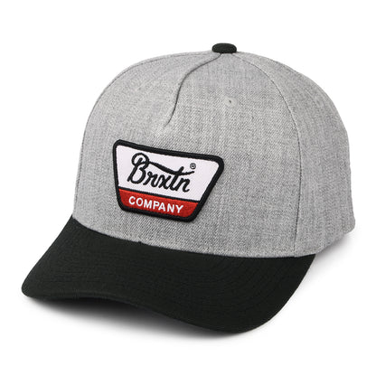 Casquette Snapback Linwood C NetPLus MP gris chiné-noir BRIXTON