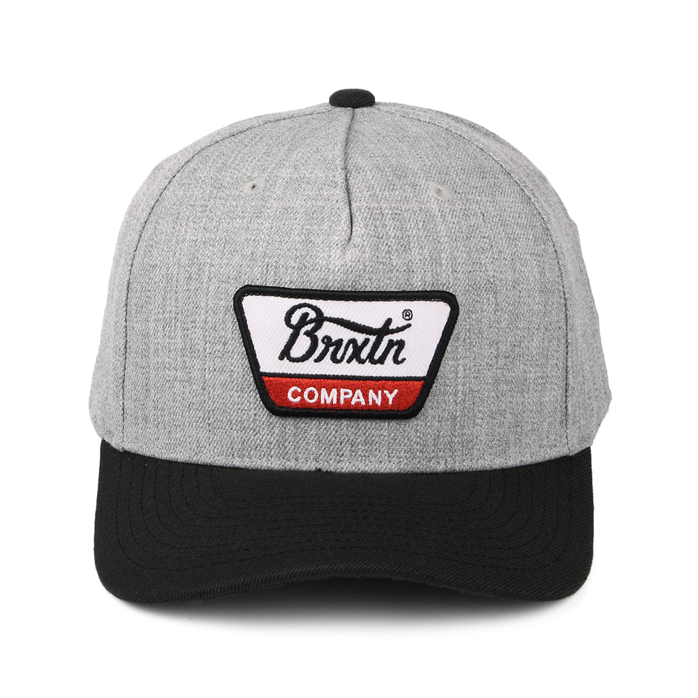 Casquette Snapback Linwood C NetPLus MP gris chiné-noir BRIXTON