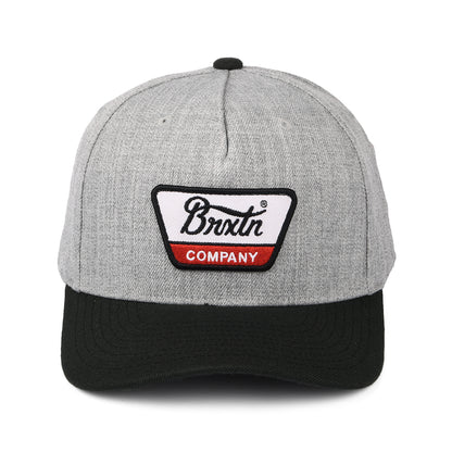 Casquette Snapback Linwood C NetPLus MP gris chiné-noir BRIXTON