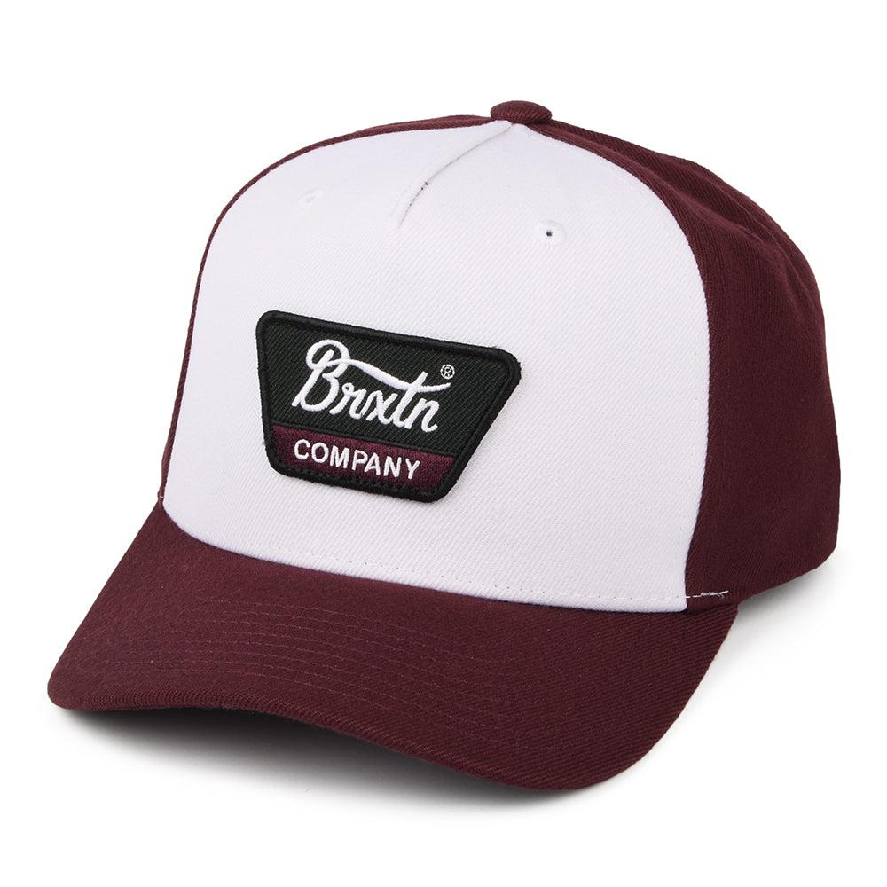 Casquette Snapback Linwood C NetPLus MP blanc-acajou BRIXTON