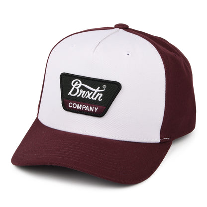 Casquette Snapback Linwood C NetPLus MP blanc-acajou BRIXTON