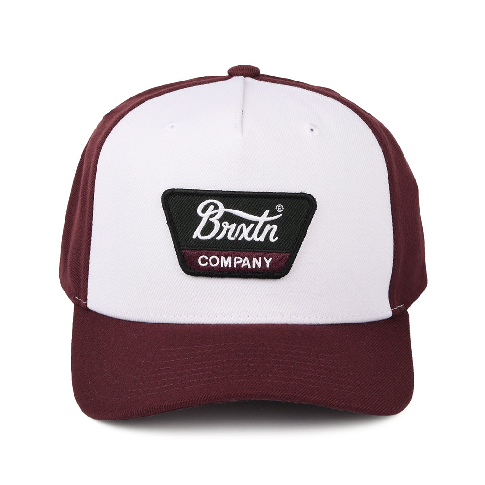 Casquette Snapback Linwood C NetPLus MP blanc-acajou BRIXTON