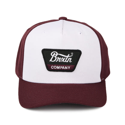 Casquette Snapback Linwood C NetPLus MP blanc-acajou BRIXTON