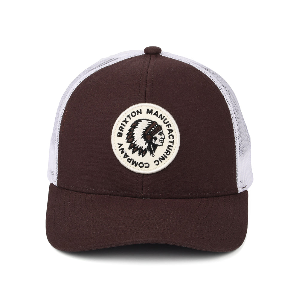 Casquette Trucker Rival Stamp NetPlus MP acajou-blanc BRIXTON