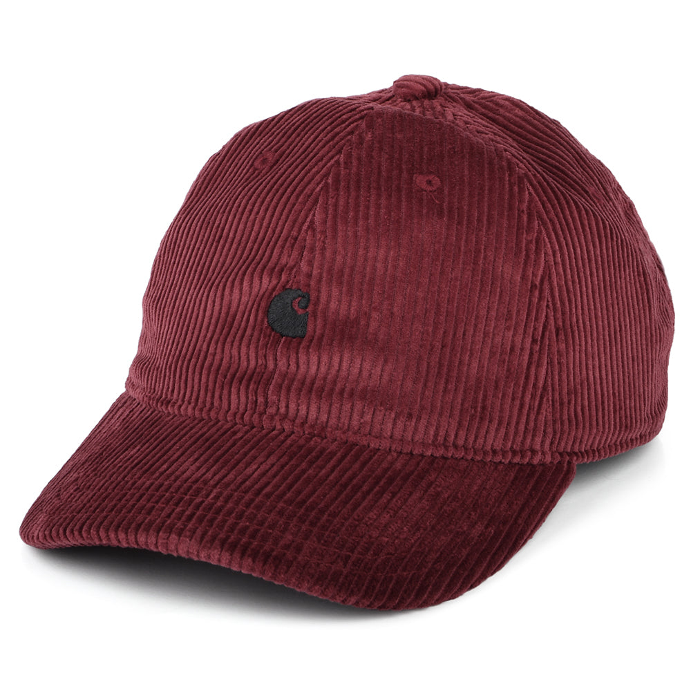Casquette en Velours Côtelé Harlem vin CARHARTT WIP