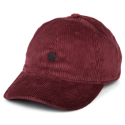 Casquette en Velours Côtelé Harlem vin CARHARTT WIP