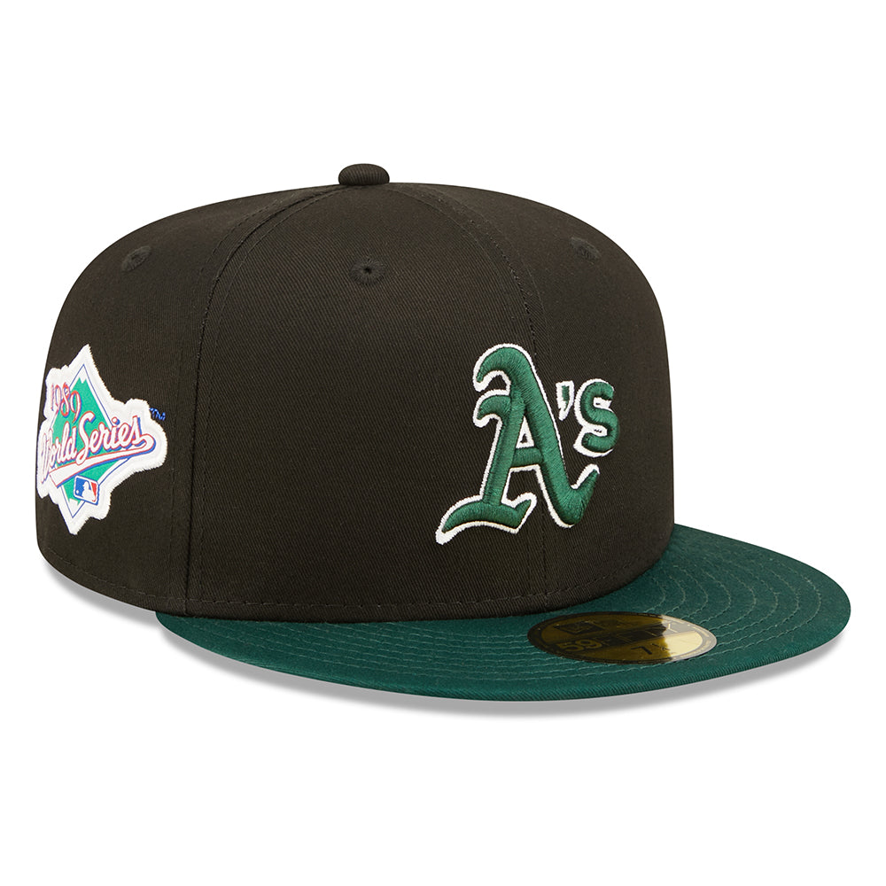 Casquette 59FIFTY MLB World Series Oakland Athletics noir-vert NEW ERA