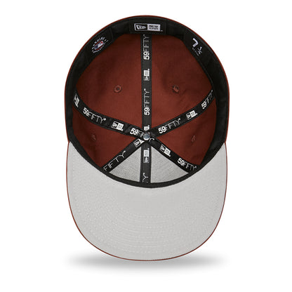 Casquette 59FIFTY MLB League Essential New York Yankees marron-noir NEW ERA