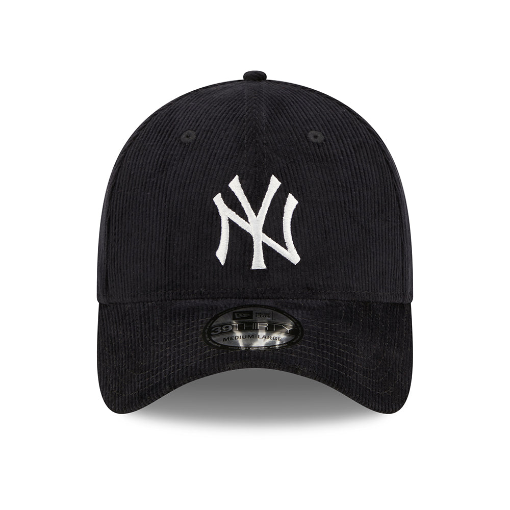 Casquette 39THIRTY MLB Cord New York Yankees bleu marine-blanc NEW ERA