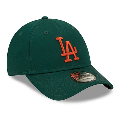 Casquette 9FORTY MLB League Essential L.A. Dodgers vert foncé-rouille NEW ERA