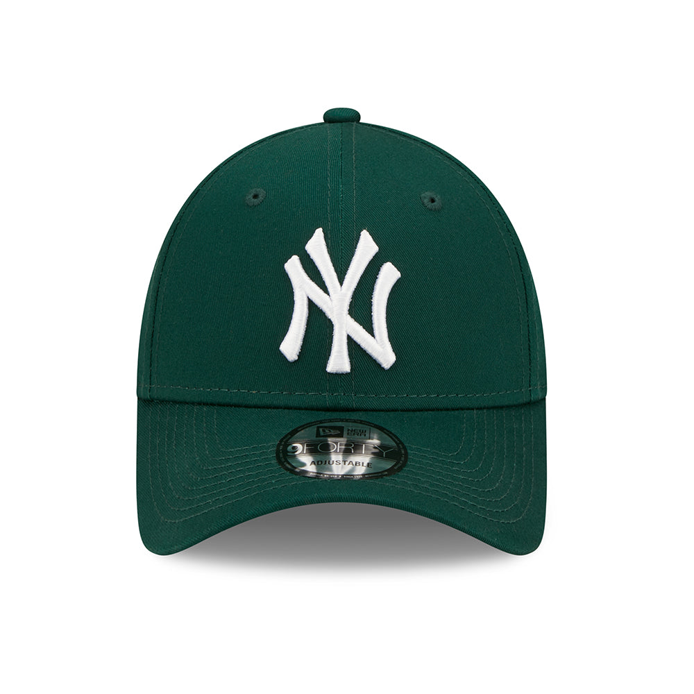Casquette 9FORTY MLB League Essential New York Yankees vert foncé-blanc NEW ERA