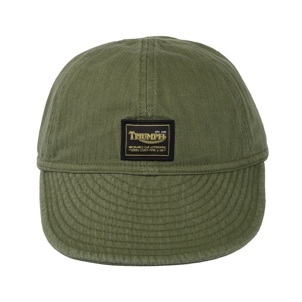 Casquette Militaire en Coton sergé Grunt khaki TRIUMPH MOTORCYCLES