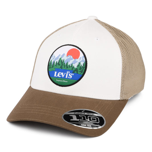 Casquette Trucker Flexfit Graphic marron-blanc LEVI'S