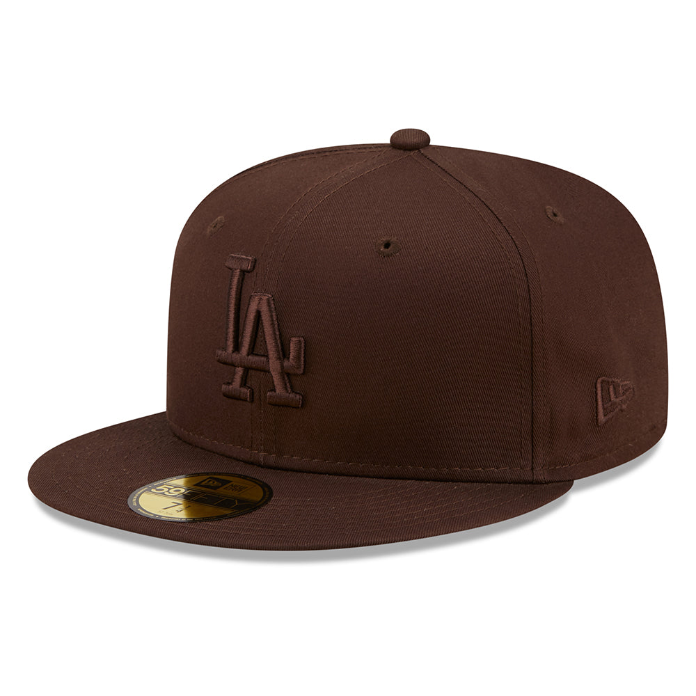 Casquette 59FIFTY MLB League Essential L.A. Dodgers marron NEW ERA