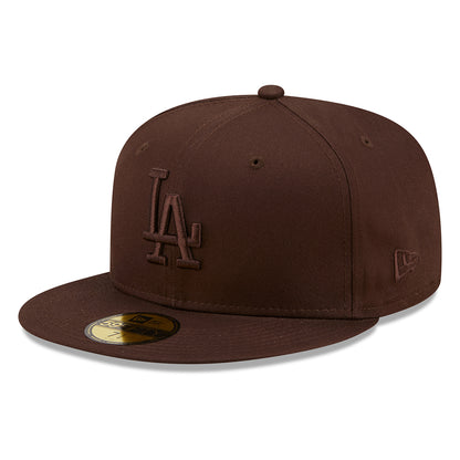 Casquette 59FIFTY MLB League Essential L.A. Dodgers marron NEW ERA