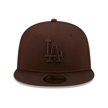 Casquette 59FIFTY MLB League Essential L.A. Dodgers marron NEW ERA