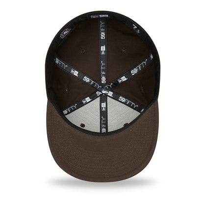Casquette 59FIFTY MLB League Essential L.A. Dodgers marron NEW ERA