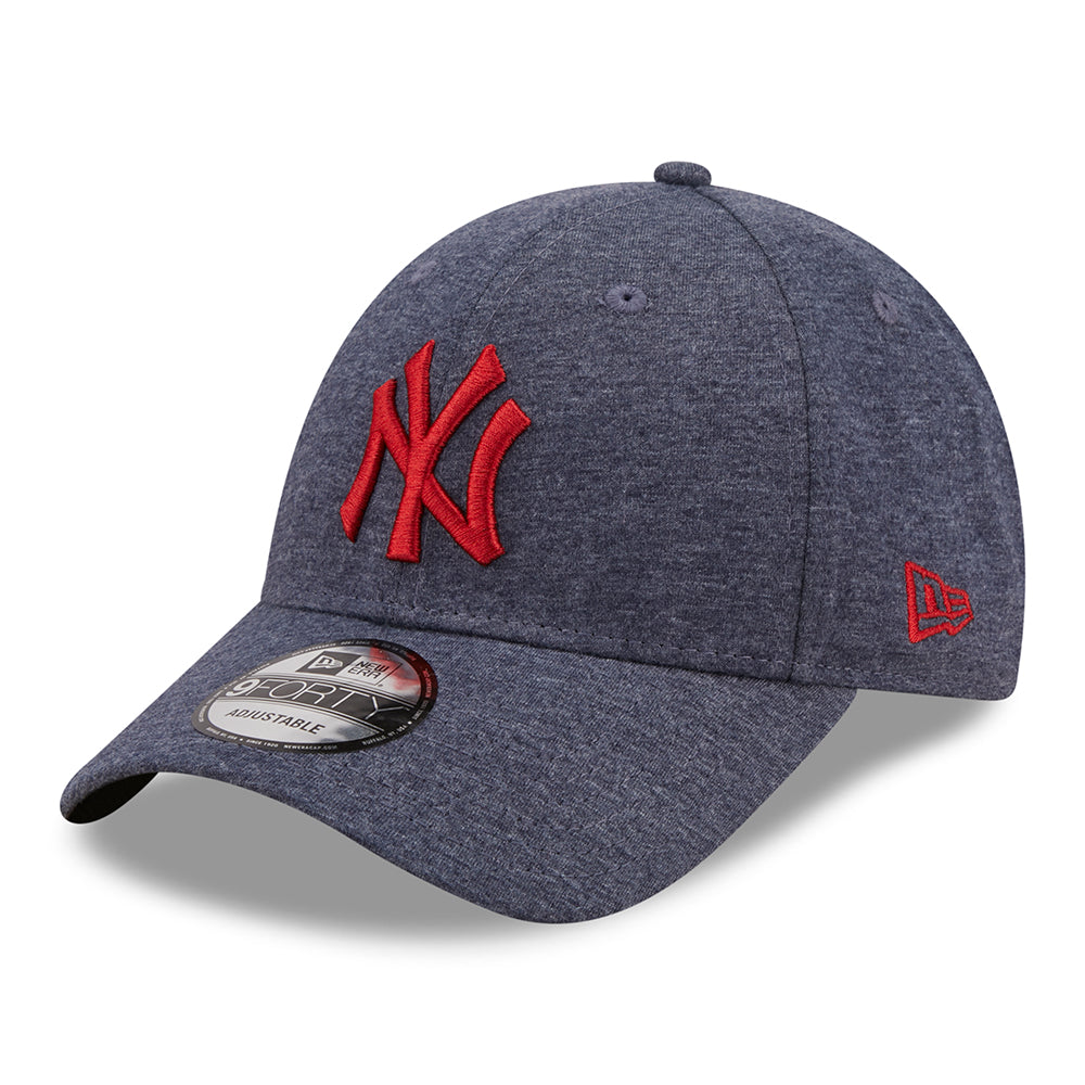 Casquette 9FORTY MLB Jersey Essential New York Yankees bleu marine chiné-rouge NEW ERA