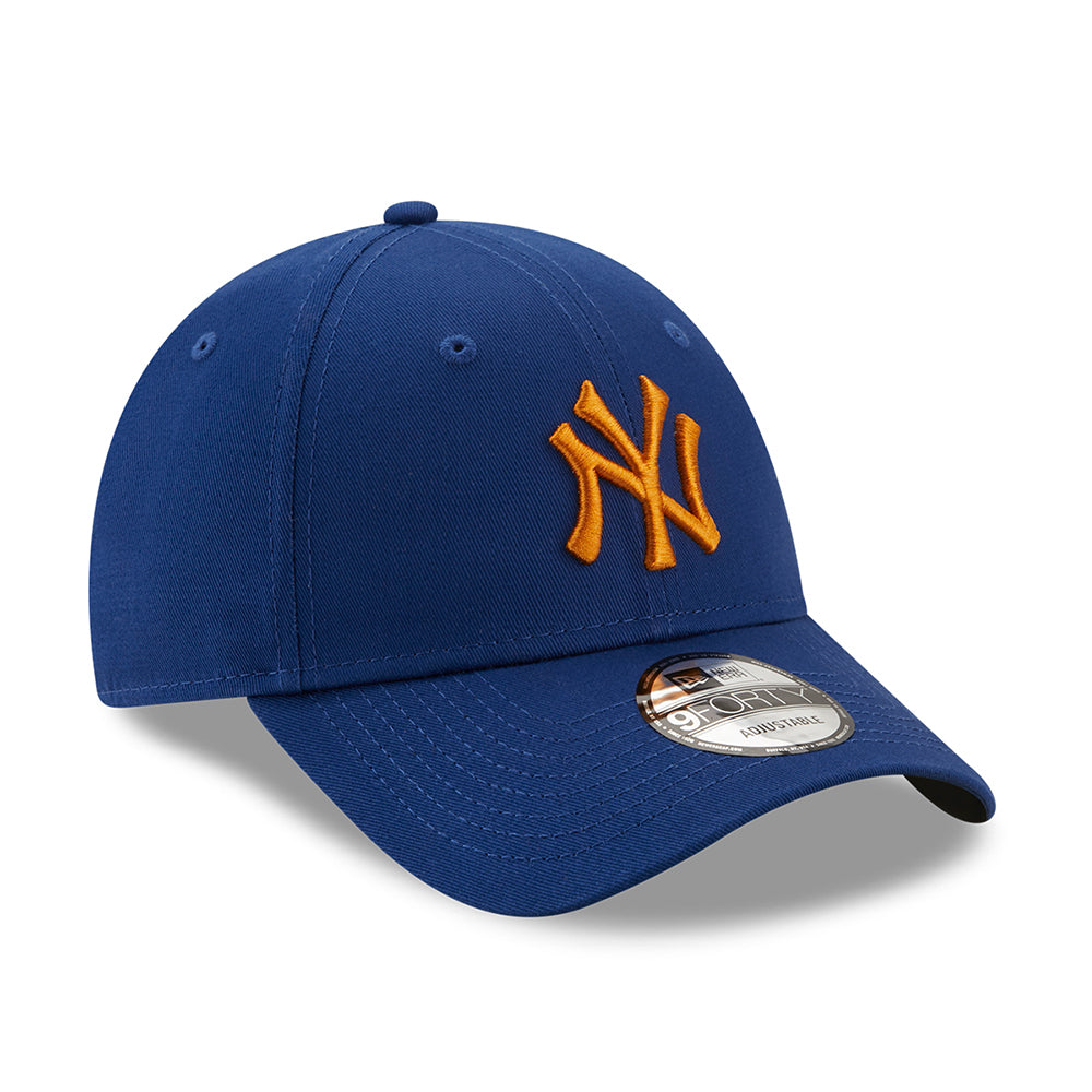 Casquette 9FORTY MLB League Essential New York Yankees bleu roi-orange NEW ERA