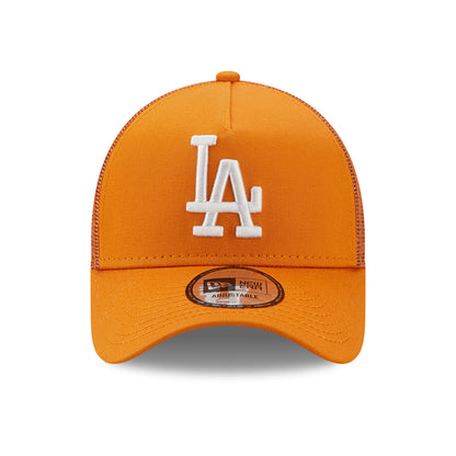 Casquette Trucker 9FORTY MLB League Essential A-Frame L.A. Dodgers orange-blanc NEW ERA